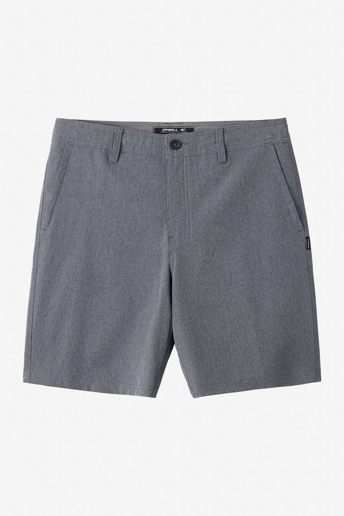 Boy's Reserve Heather 18" Hybrid Shorts - Heather Grey | O'Neill