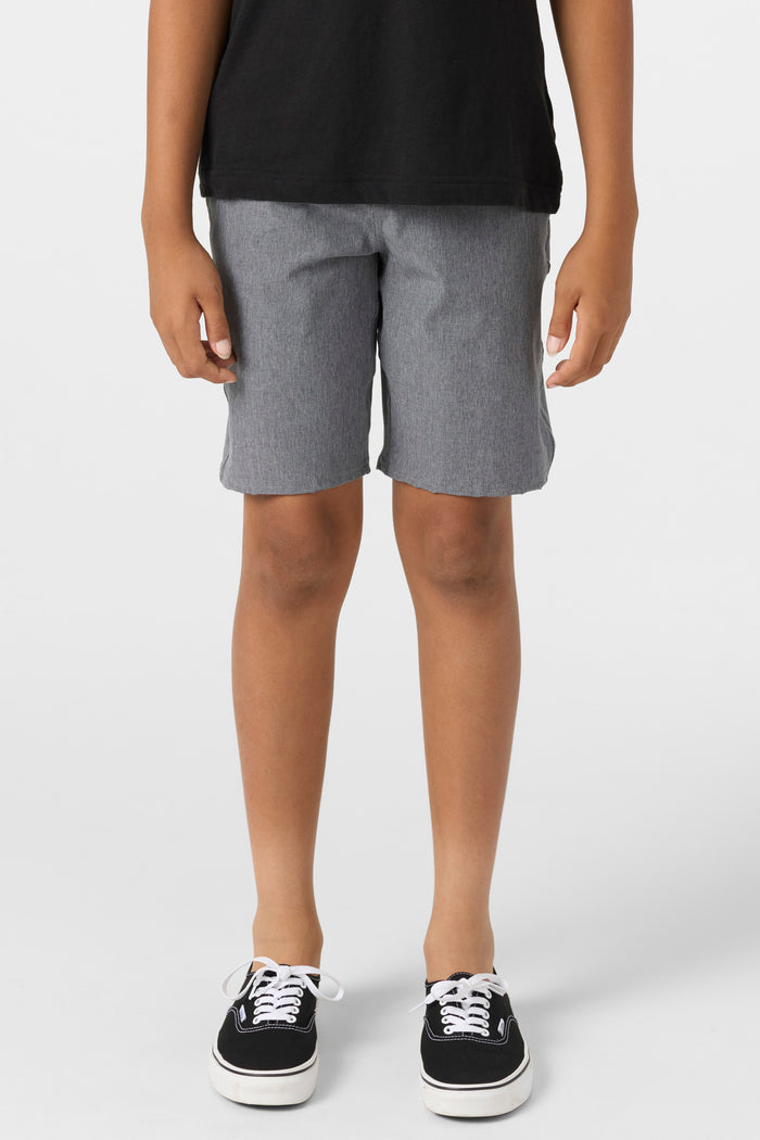Boy's Reserve Heather 18" Hybrid Shorts - Heather Grey | O'Neill