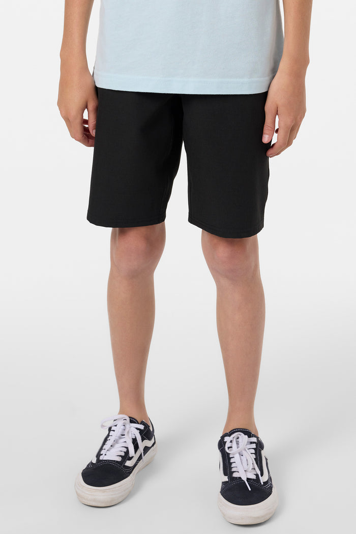 Boy's Reserve Heather 18" Hybrid Shorts - Hthr Black | O'Neill