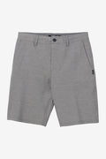 Boy's Reserve Light Check 18" Hybrid Shorts - Graphite | O'Neill
