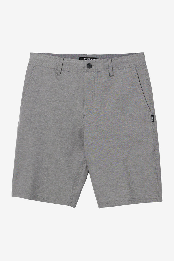 Boy's Reserve Light Check 18" Hybrid Shorts - Graphite | O'Neill