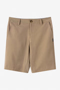 Boy's Reserve Light Check 18" Hybrid Shorts - Dark Khaki 2 | O'Neill