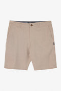 Boy's Reserve Light Check 18" Hybrid Shorts - Dark Khaki | O'Neill