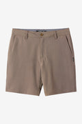 Boy's Reserve Light Check 18" Hybrid Shorts - Brown | O'Neill