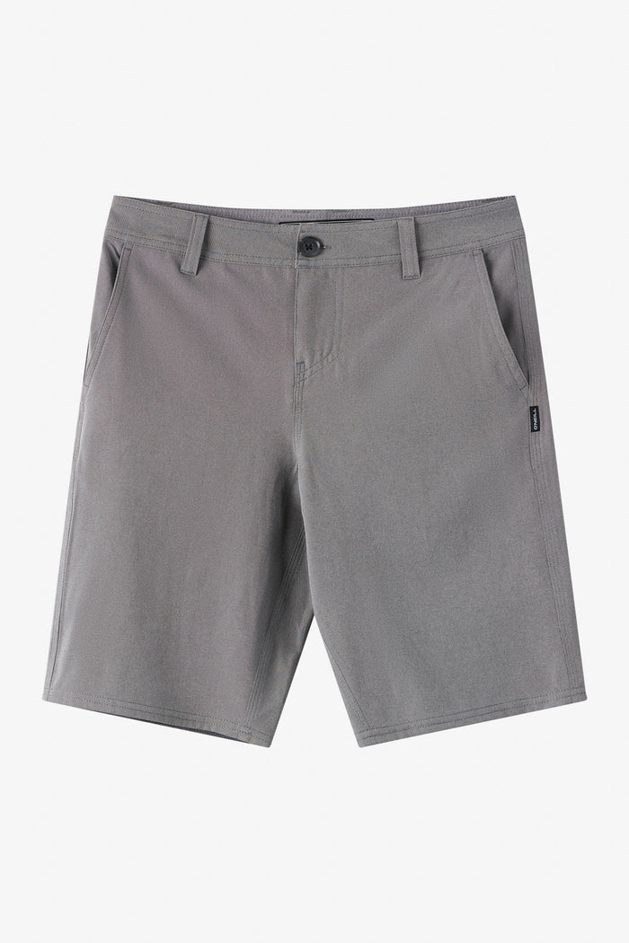 Boy's Reserve Light Check 18" Hybrid Shorts - Dark Shadow | O'Neill