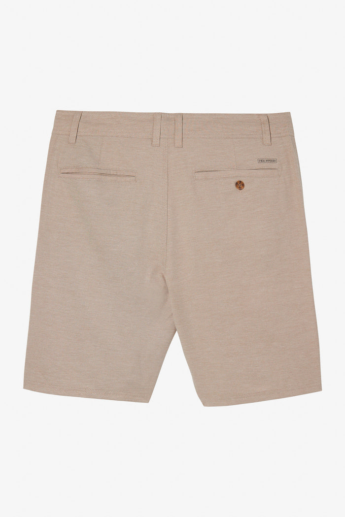 Boy's Reserve Light Check 18" Hybrid Shorts - Dark Khaki | O'Neill