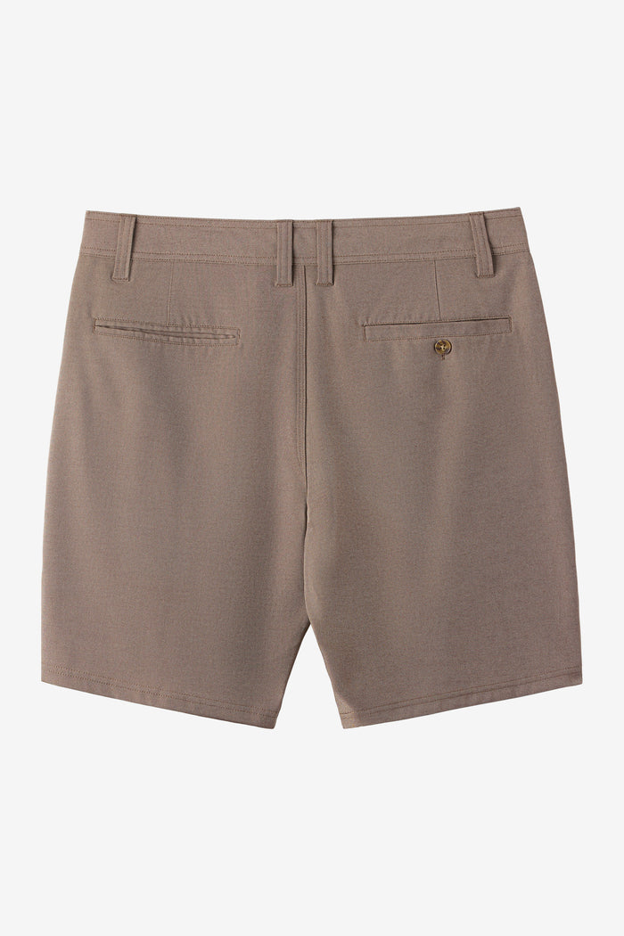 Boy's Reserve Light Check 18" Hybrid Shorts - Brown | O'Neill