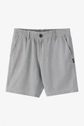 Boy's Reserve Light Check Elastic Waist 16" Hybrid Shorts - Dark Shadow | O'Neill