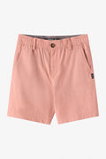 Boy's Reserve Light Check Elastic Waist 16" Hybrid Shorts - Langoustino | O'Neill