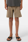 Boy's Reserve Light Check Elastic Waist 16" Hybrid Shorts