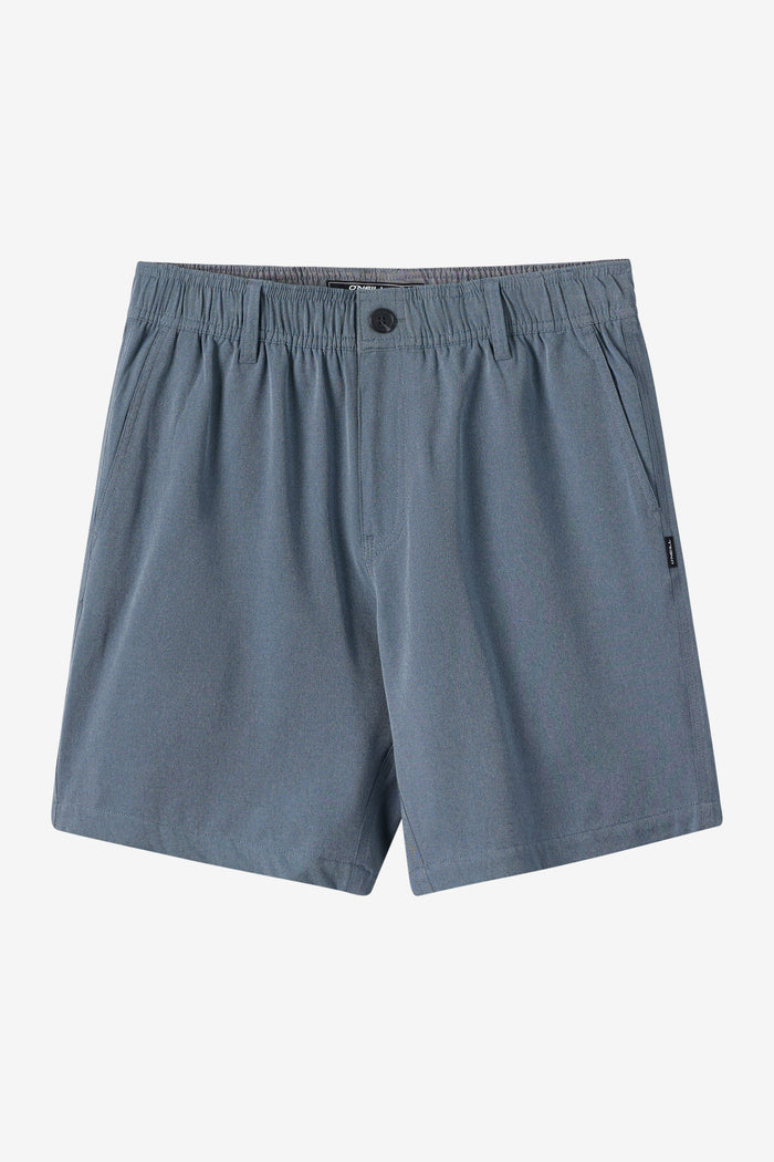 Boy's Reserve Light Check Elastic Waist 16" Hybrid Shorts