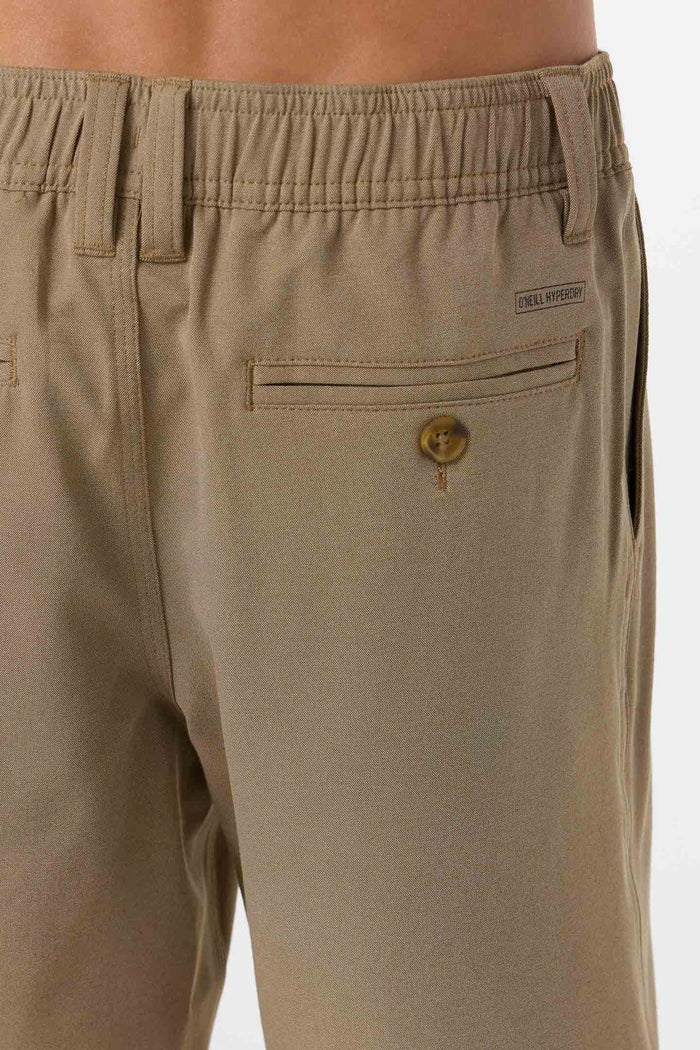 Boy's Reserve Light Check Elastic Waist 16" Hybrid Shorts