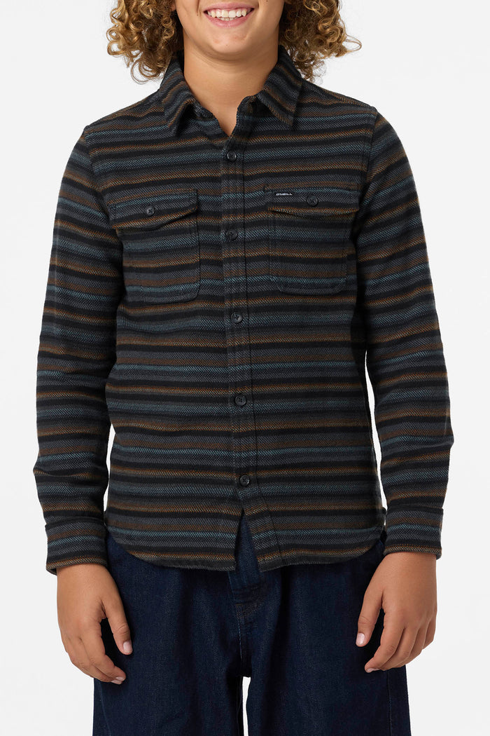 Boy's Richmond Flannel Long Sleeve Shirt - Graphite | O'Neill