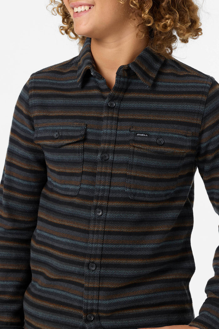 Boy's Richmond Flannel Long Sleeve Shirt - Graphite | O'Neill