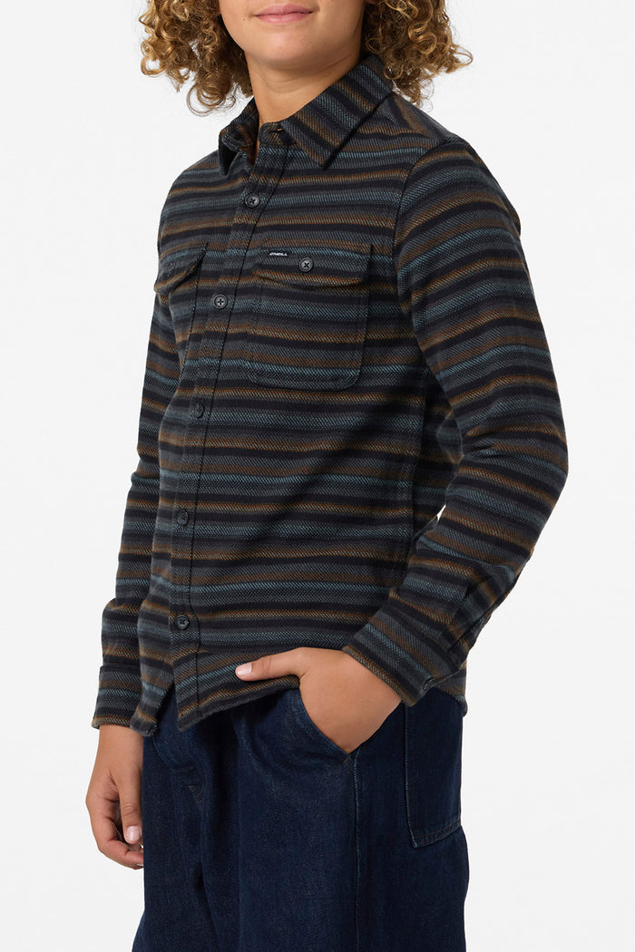 Boy's Richmond Flannel Long Sleeve Shirt - Graphite | O'Neill