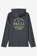 Boy's TRVLR UPF Hooded Blaze Long Sleeve Shirt - Hthr Black | O'Neill