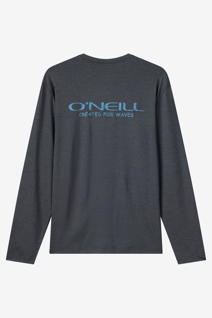 Boy's TRVLR UPF Stacked Long Sleeve Shirt - Hthr Black | O'Neill