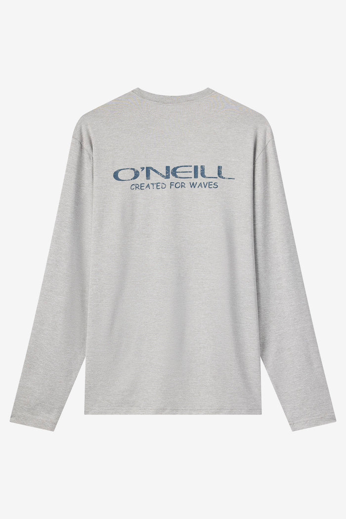Boy's TRVLR UPF Stacked Long Sleeve Shirt - Heather Grey | O'Neill