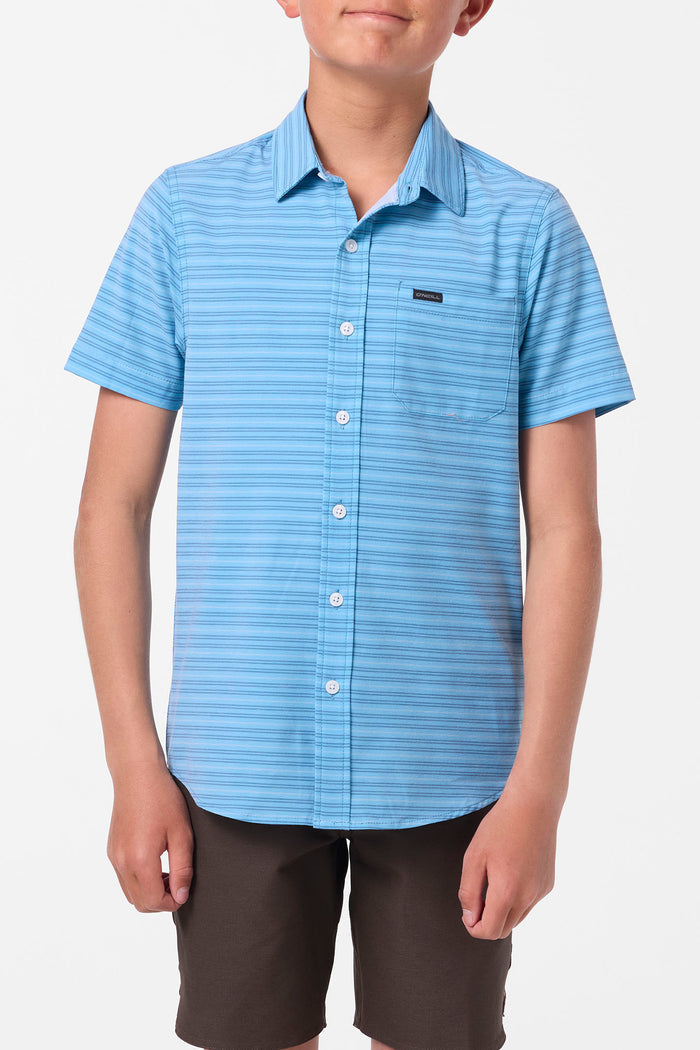 Boy's TRVLR UPF Traverse Stripe Shirt - Blue Fade | O'Neill