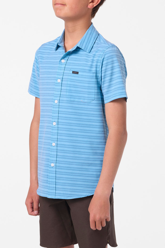 Boy's TRVLR UPF Traverse Stripe Shirt - Blue Fade | O'Neill