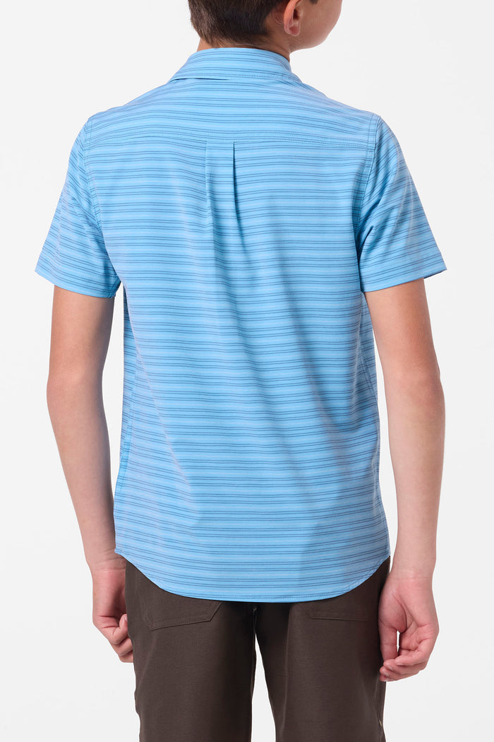 Boy's TRVLR UPF Traverse Stripe Shirt - Blue Fade | O'Neill