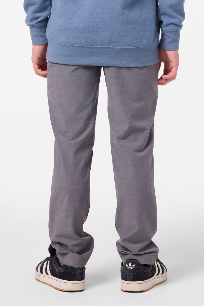 Boy's Venture Elastic Waist Hybrid Pants - Heather Grey | O'Neill