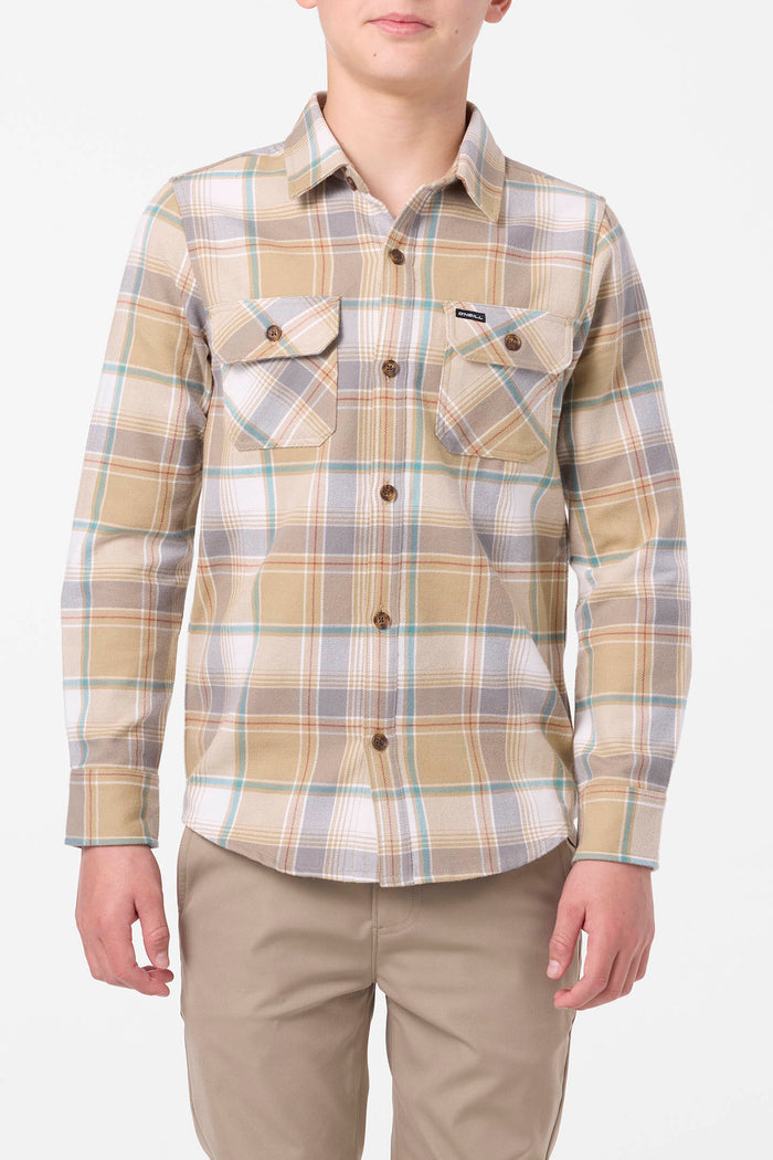 Boy's Winslow Plaid Flannel Long Sleeve Shirt - Twill | O'Neill