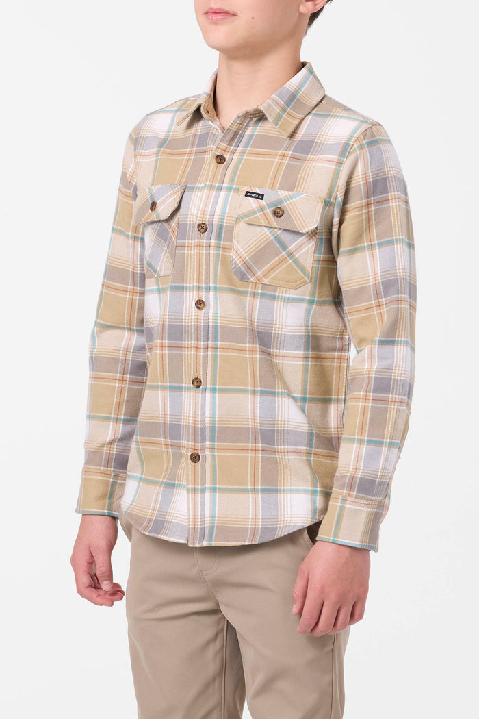 Boy's Winslow Plaid Flannel Long Sleeve Shirt - Twill | O'Neill