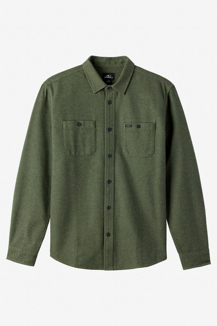 Breakwater Brushed Cotton Flannel - Dark Olive | O'Neill
