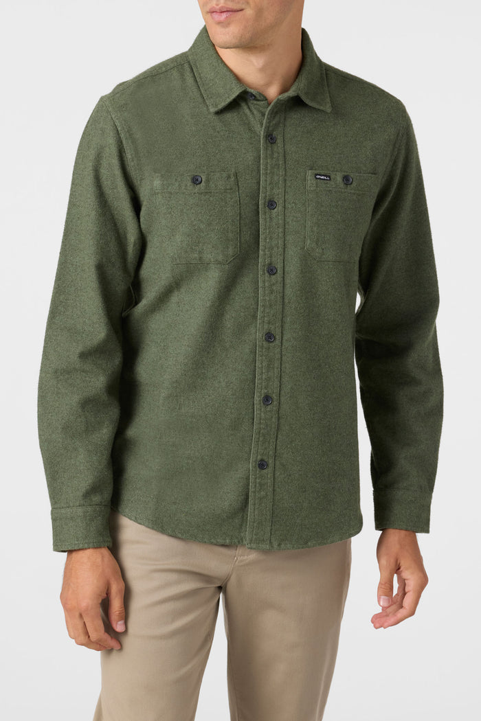 Breakwater Brushed Cotton Flannel - Dark Olive | O'Neill