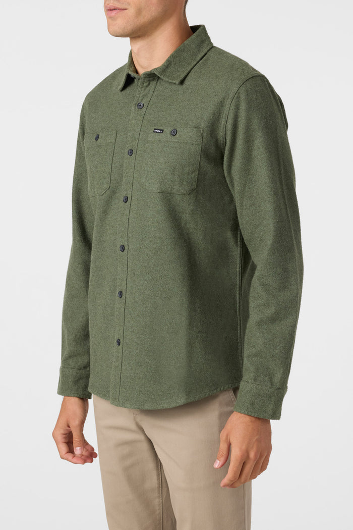 Breakwater Brushed Cotton Flannel - Dark Olive | O'Neill
