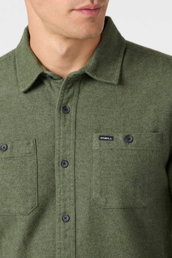 Breakwater Brushed Cotton Flannel - Dark Olive | O'Neill