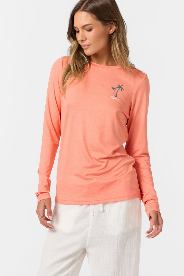 Breezy UPF Long Sleeve Top - Hthr Peach Echo | O'Neill