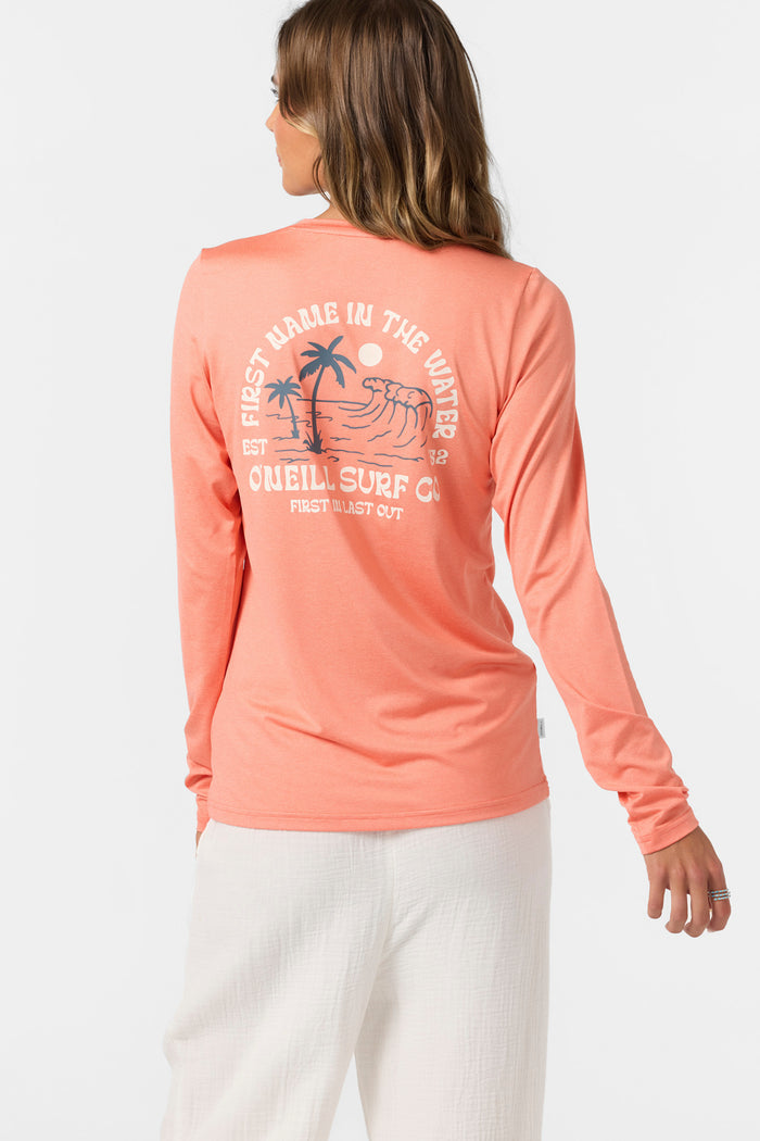 Breezy UPF Long Sleeve Top - Hthr Peach Echo | O'Neill