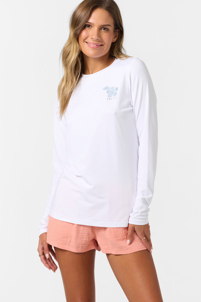Breezy UPF Long Sleeve Top - White | O'Neill