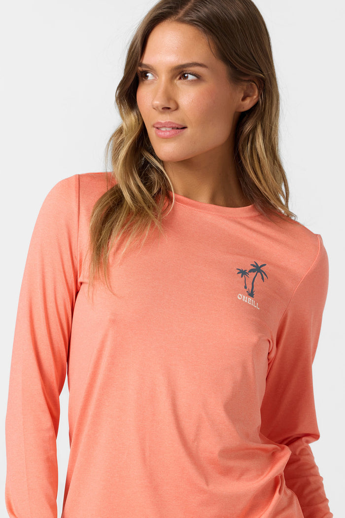Breezy UPF Long Sleeve Top - Hthr Peach Echo | O'Neill