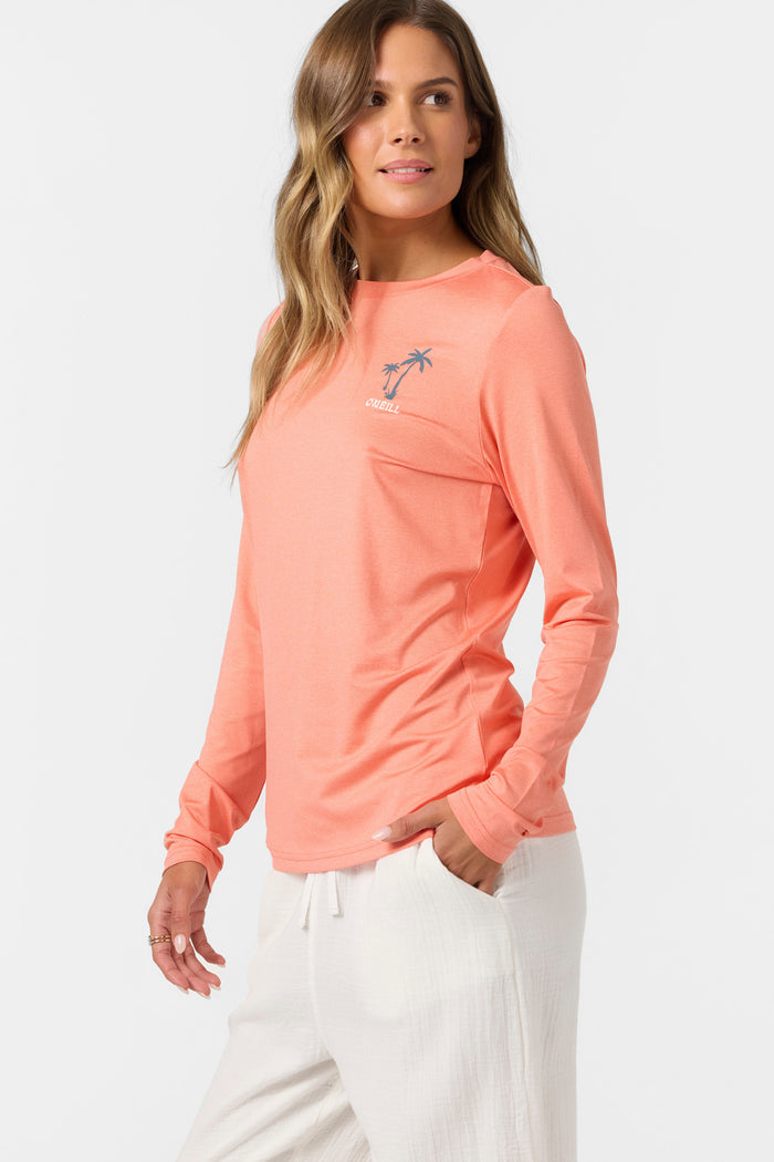 Breezy UPF Long Sleeve Top - Hthr Peach Echo | O'Neill