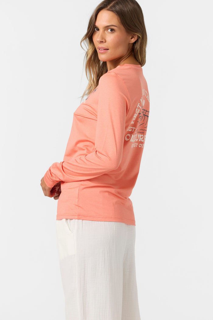Breezy UPF Long Sleeve Top - Hthr Peach Echo | O'Neill