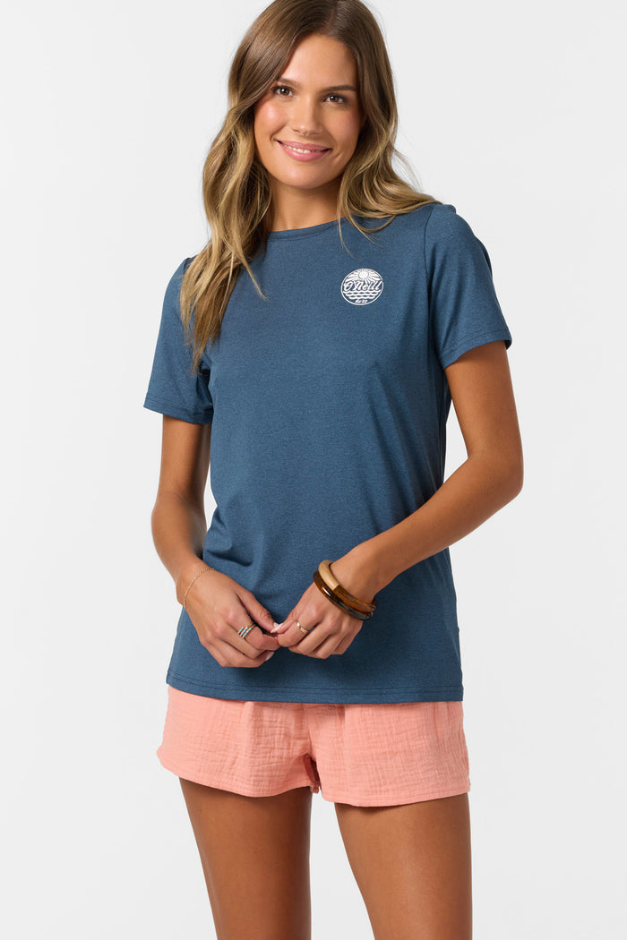 Breezy UPF Short Sleeve Top - Navy Heather | O'Neill