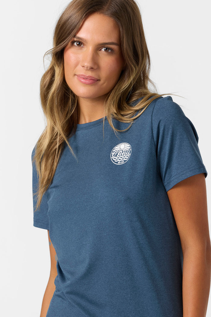 Breezy UPF Short Sleeve Top - Navy Heather | O'Neill
