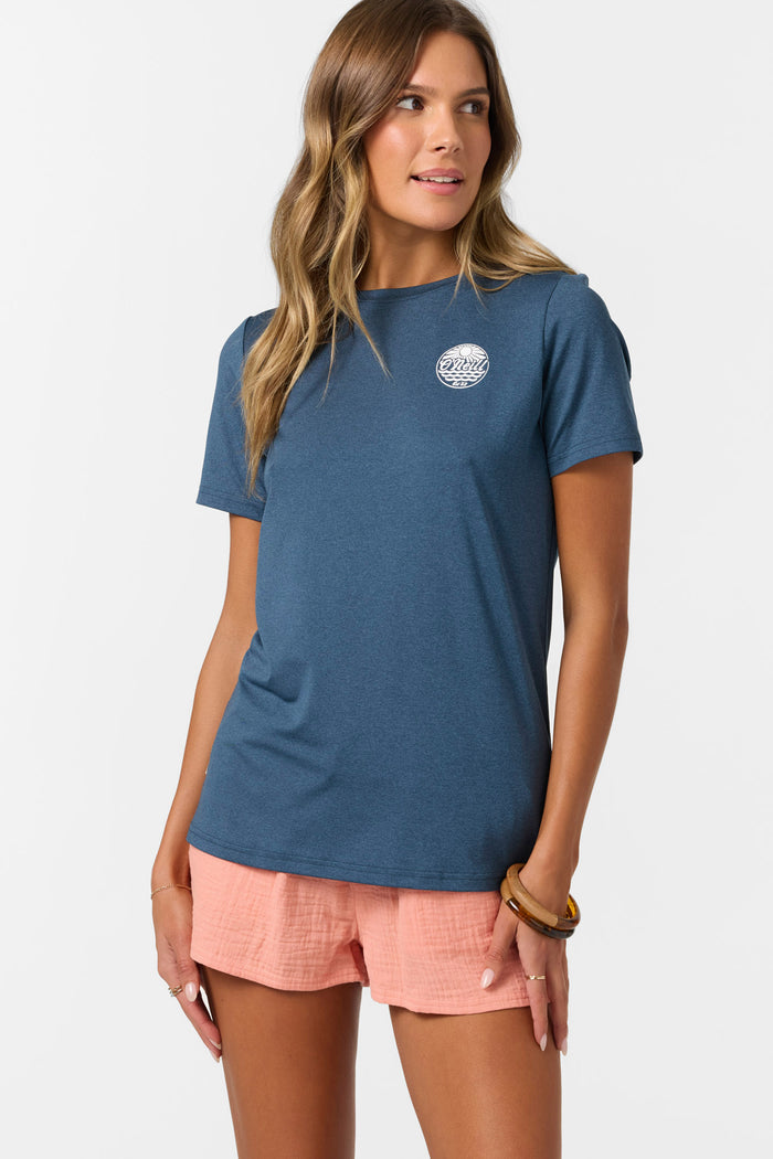 Breezy UPF Short Sleeve Top - Navy Heather | O'Neill