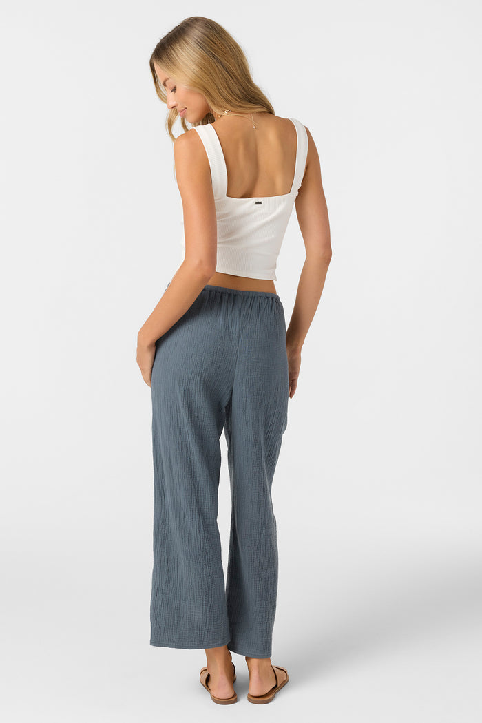 Brenda Crinkle Double Gauze Beach Pants - Slate | O'Neill