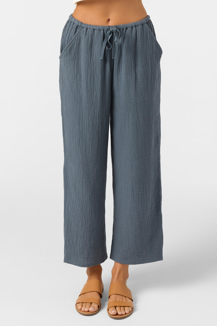 Brenda Crinkle Double Gauze Beach Pants - Slate | O'Neill