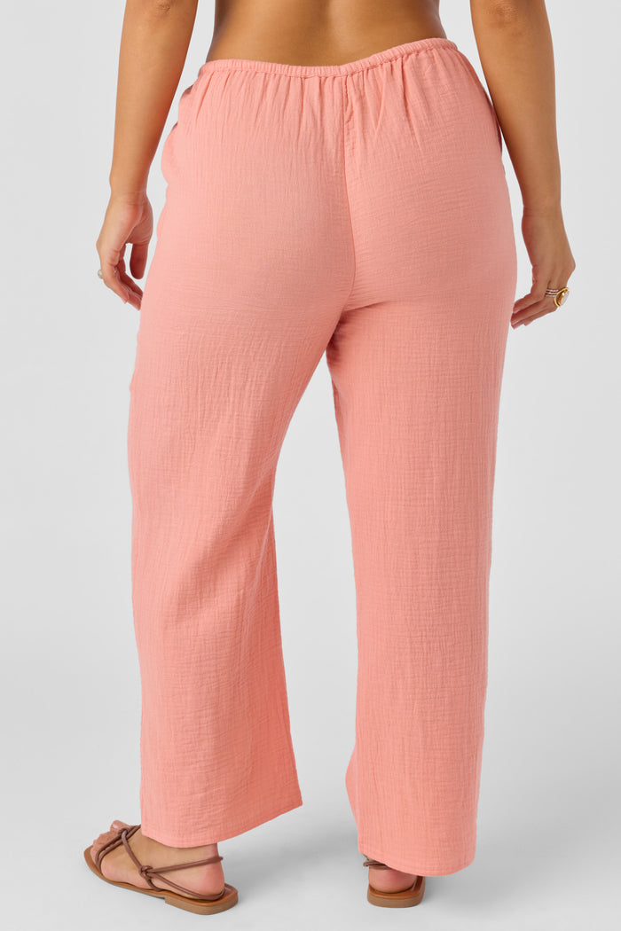 Brenda Crinkle Double Gauze Beach Pants - Canyon Clay | O'Neill