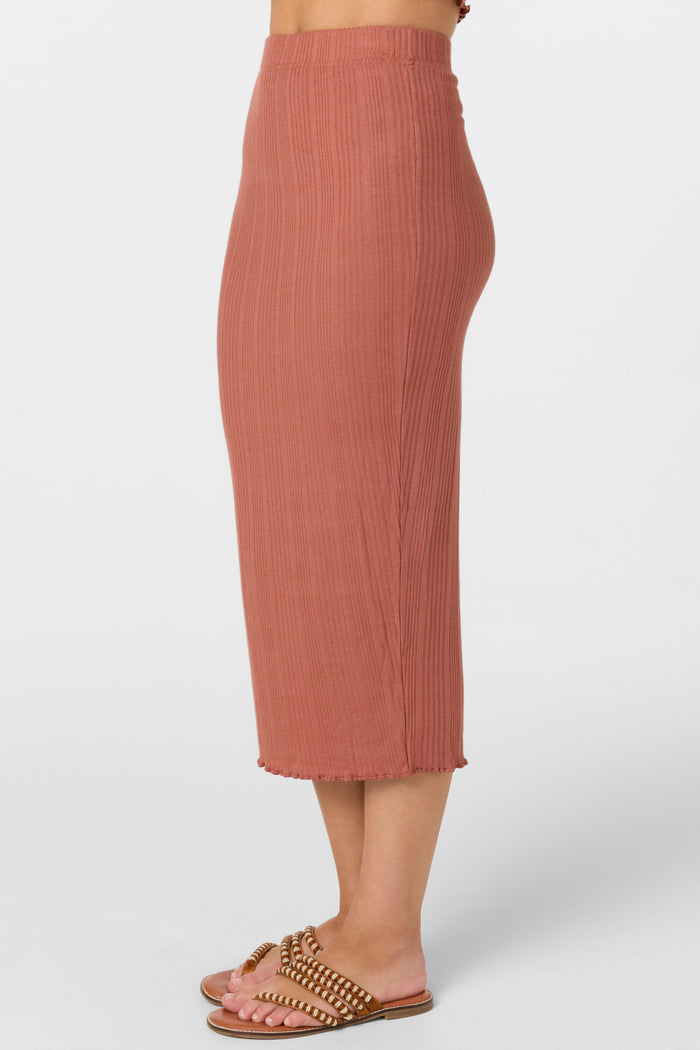 Brennan Knit Midi Skirt - Cedar Wood | O'Neill