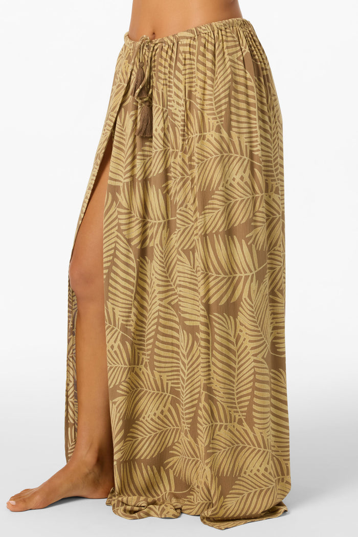 Brooke Printed Cover-Up Skirt - Dark Khaki | O'Neill