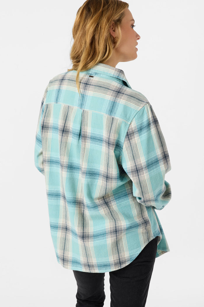 Brooks Flannel Long Sleeve Top - Nile Blue | O'Neill