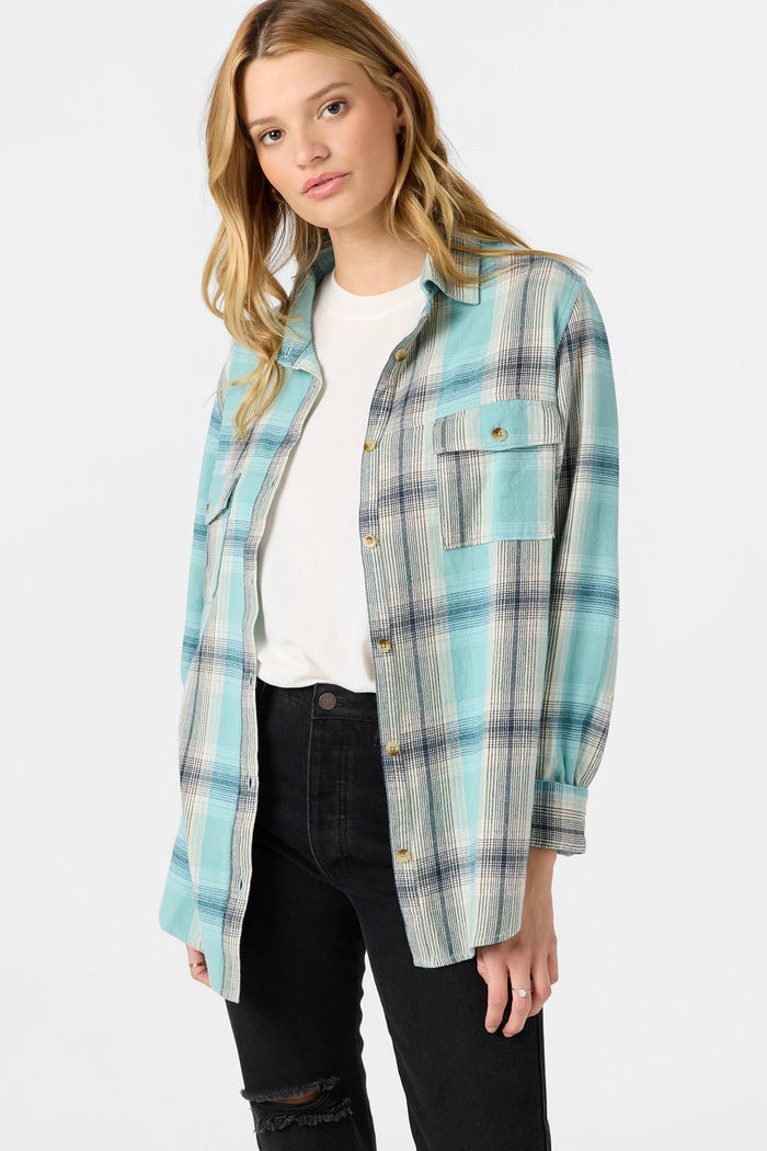 Brooks Flannel Long Sleeve Top - Nile Blue | O'Neill