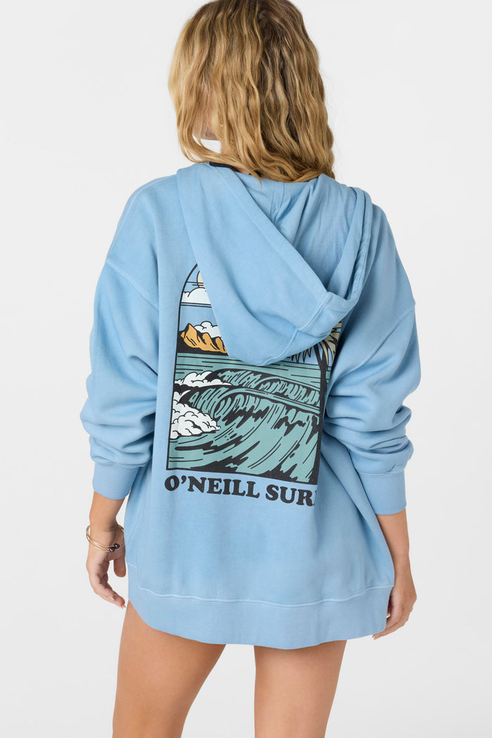 Byron Hooded Oversized Fit Zip Fleece Jacket -  | O'Neill