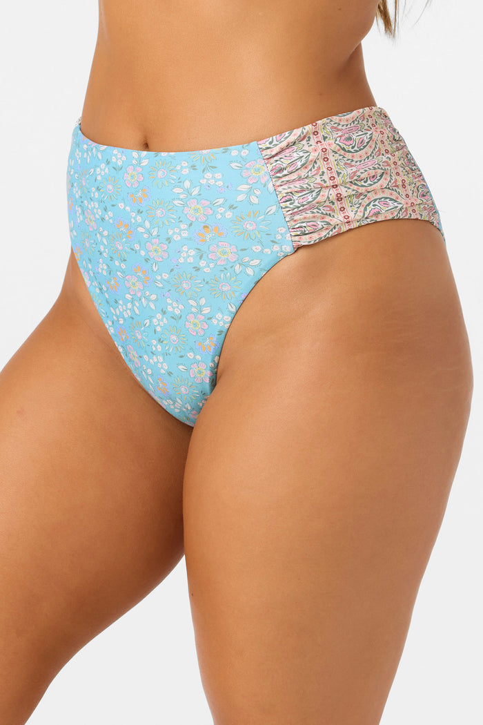 Cabella Long Beach High Waist Cheeky Bottoms - Multi Clr | O'Neill